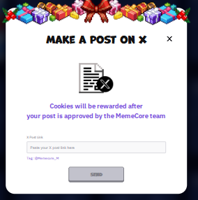AlvaChon's tweet photo. I am one of the selected participants in the $MerryX'mas calendar event
@MemeCore_M https://t.co/BOXjr3H17H