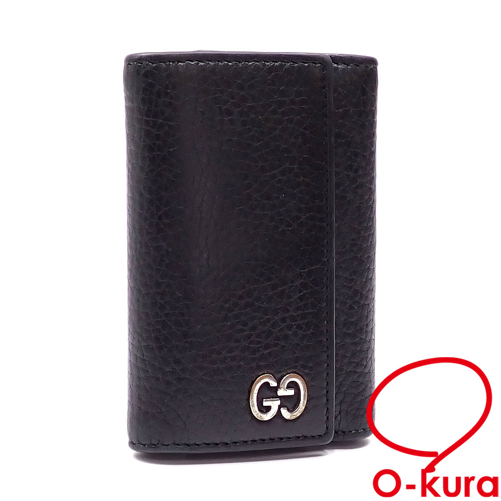 グッチ（GUCCI） 473924 レザー 6連キーケース 販売中です✨ シンプル