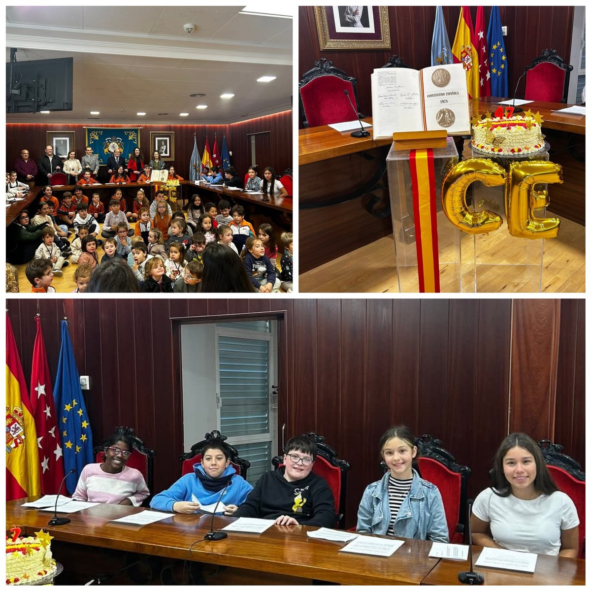 Un año más hemos celebrado el aniversario de la Constitución en el Ayuntamiento El Escorial con el resto de colegios del municipio.