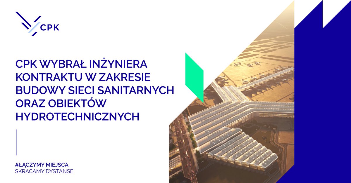 🟢CPK wybrał najkorzystniejszą ofertę w przetargu na Inżyniera Kontraktu dla prac przygotowawczych w zakresie budowy sieci sanitarnych oraz obiektów hydrotechnicznych. 

🟢Wybraną ofertę złożyła firma Ayesa Polska z Rudy Śląskiej. 

🟢Ogółem do spółki wpłynęły oferty od sześciu