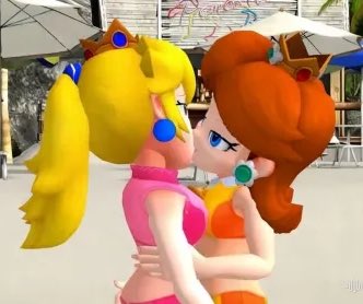 “mars please that’s enough daisy and peach yuri” WRONG! they are kissing again