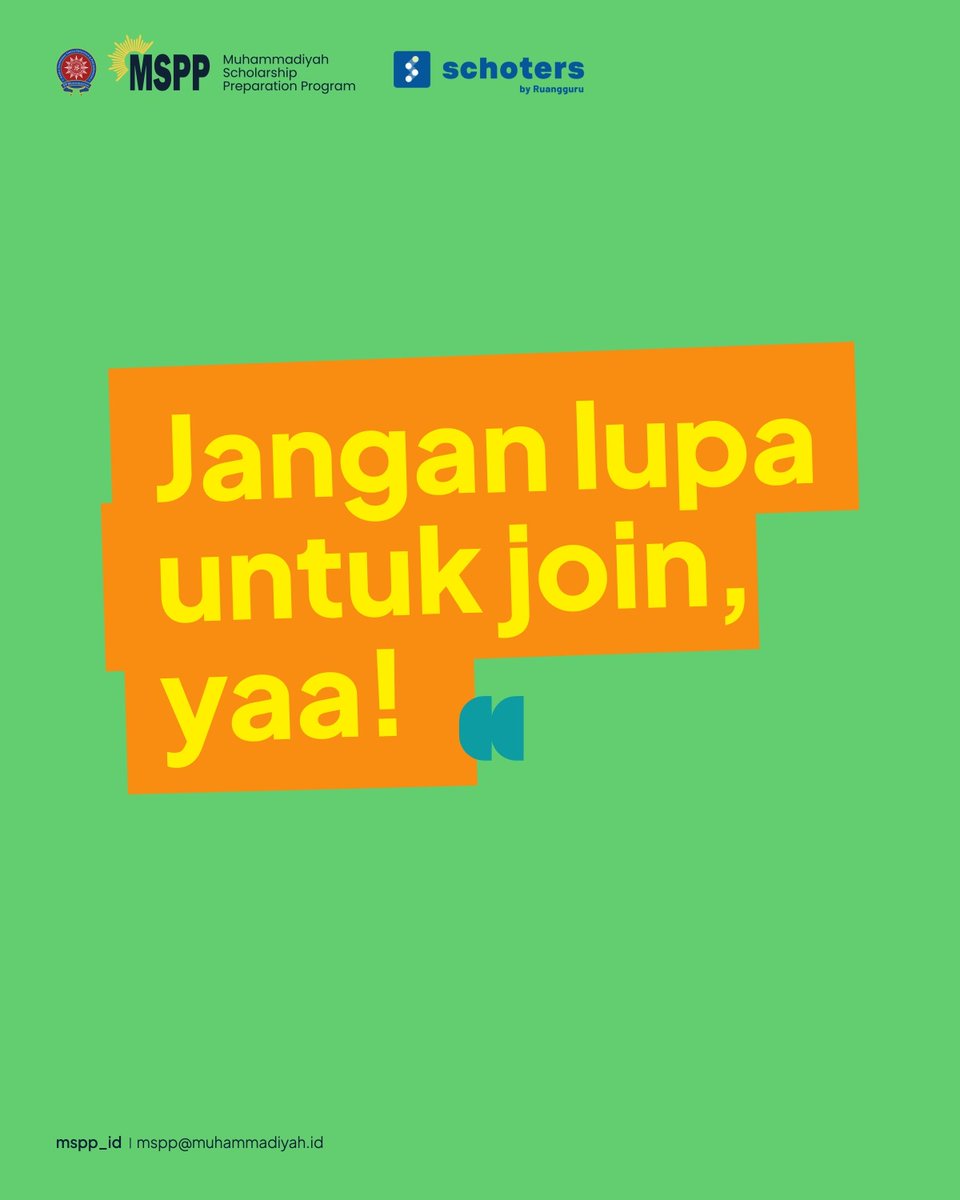 MSPP_ID's tweet photo. Kabar baik buat kamu yang ingin belajar dan menambah wawasan.

Jangan lupa catat tanggalnya dan ikutan, yaa! https://t.co/XaYFp8eLZa