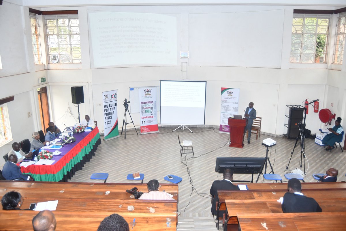 MakerereLaw's tweet photo. #HappeningNow @MakerereLaw
LLD Defence by Aime’ Fidele Ndayishimiye: "An Examination of the Effectiveness of the East African Court of Justice in the Adjudication of Civil and Political Rights Cases.” 
Virtual Attendance: https://t.co/MGBg0VFfyI…
Passcode:496945 https://t.co/FO65c1SdLL