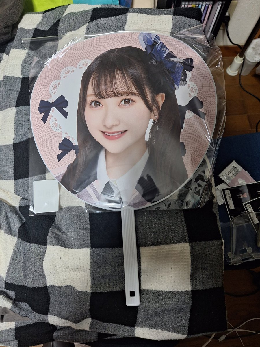 山﨑空 直筆サイン入り うちわ AKB48 山﨑空 直筆サイン入り うちわ