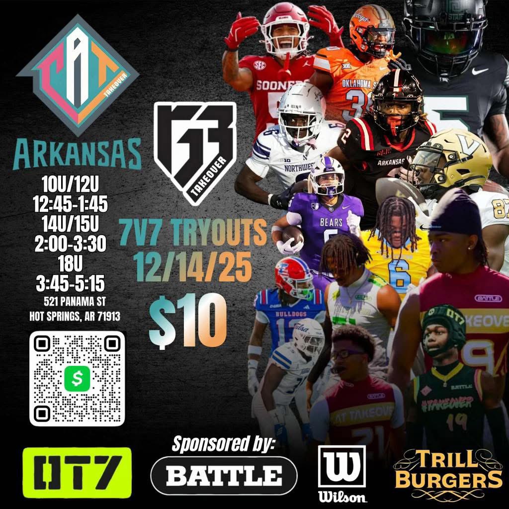 EarlGill10's tweet photo. Would you rather get recruited with NATIONAL EXPOSURE or go win a backyard boogie with your friends? Haha this aint for everybody!!! @CAT_Arkansas7v7 https://t.co/2X90WIL9uO