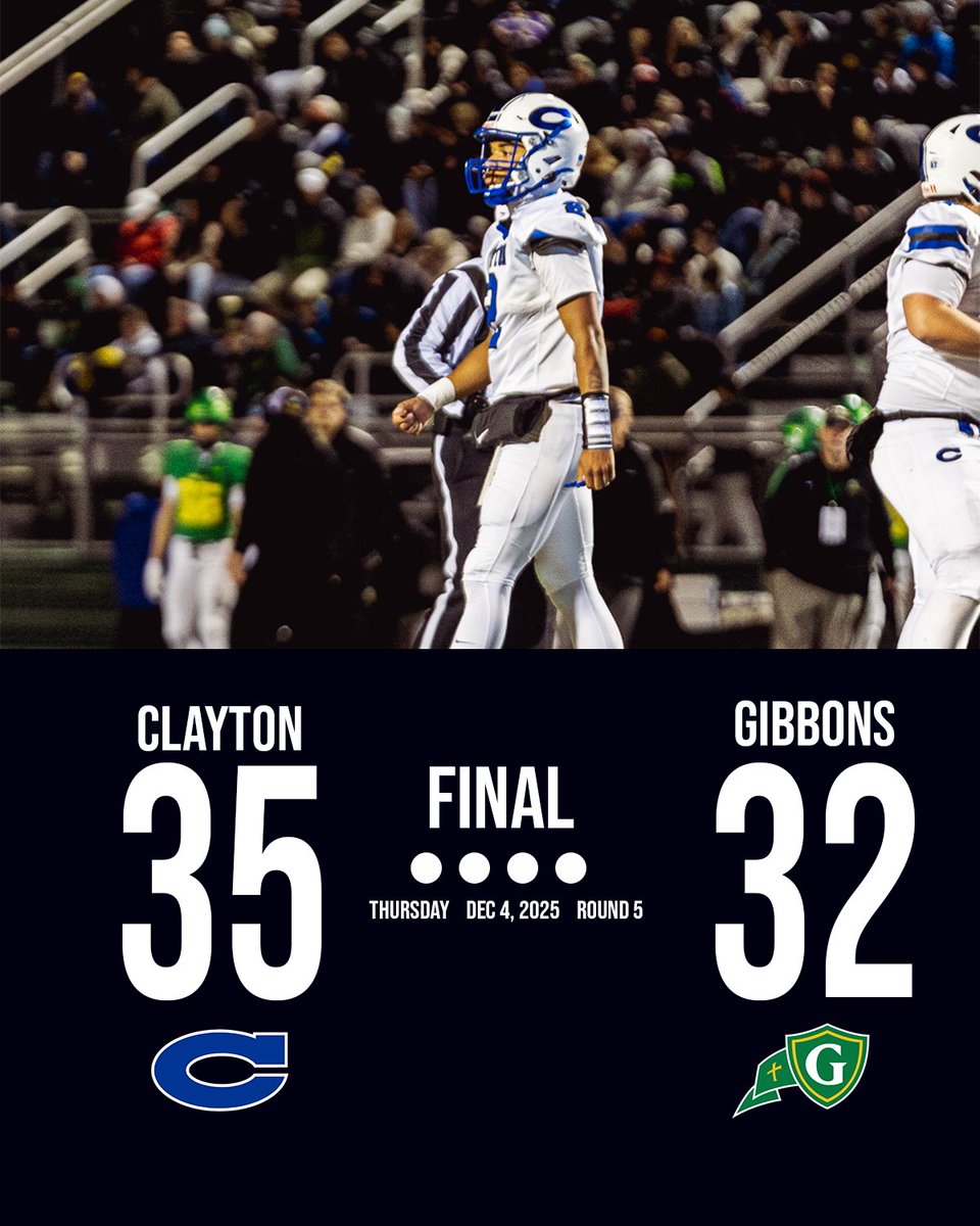 Clayton HS Football tweet media