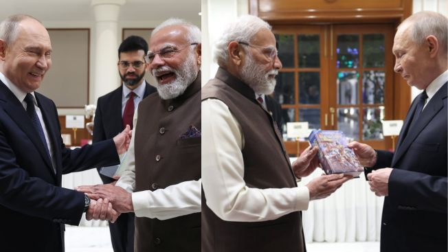 TNPNEWS1's tweet photo. जानिए पुतिन के दूसरे दिन के दौरे का पूरा शेड्यूल, कई अहम समझौतों पर हो सकते हैं हस्ताक्षर 

पढे़ं पूरी खबर- https://t.co/6Pg0ospRP0 

#PutinInIndia #IndiaRussiaSummit #PutinVisit #ModiPutinMeeting #BilateralTalks #IndiaRussiaRelations #GlobalDiplomacy #DefenseAndTrade #BusinessDeals #Geopolitics #InternationalRelations #StrategicPartnership #DelhiEvents #WorldLeaders #PutinModiDialogue #tnpnewsdigital