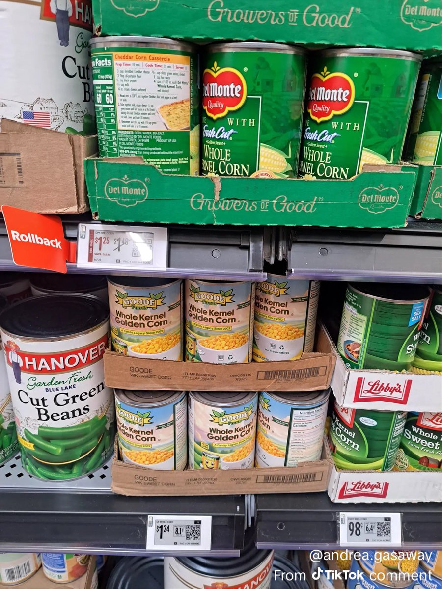 Every time someone spots our Goode Foods corn on the shelf at Walmart… it’s bigger than a can of corn. It’s a vote for a 100% family-owned brand fighting for shelf space against the giants 👊🌽💛

Right now, Walmart has us on a pilot test program across the Midwest and Southeast