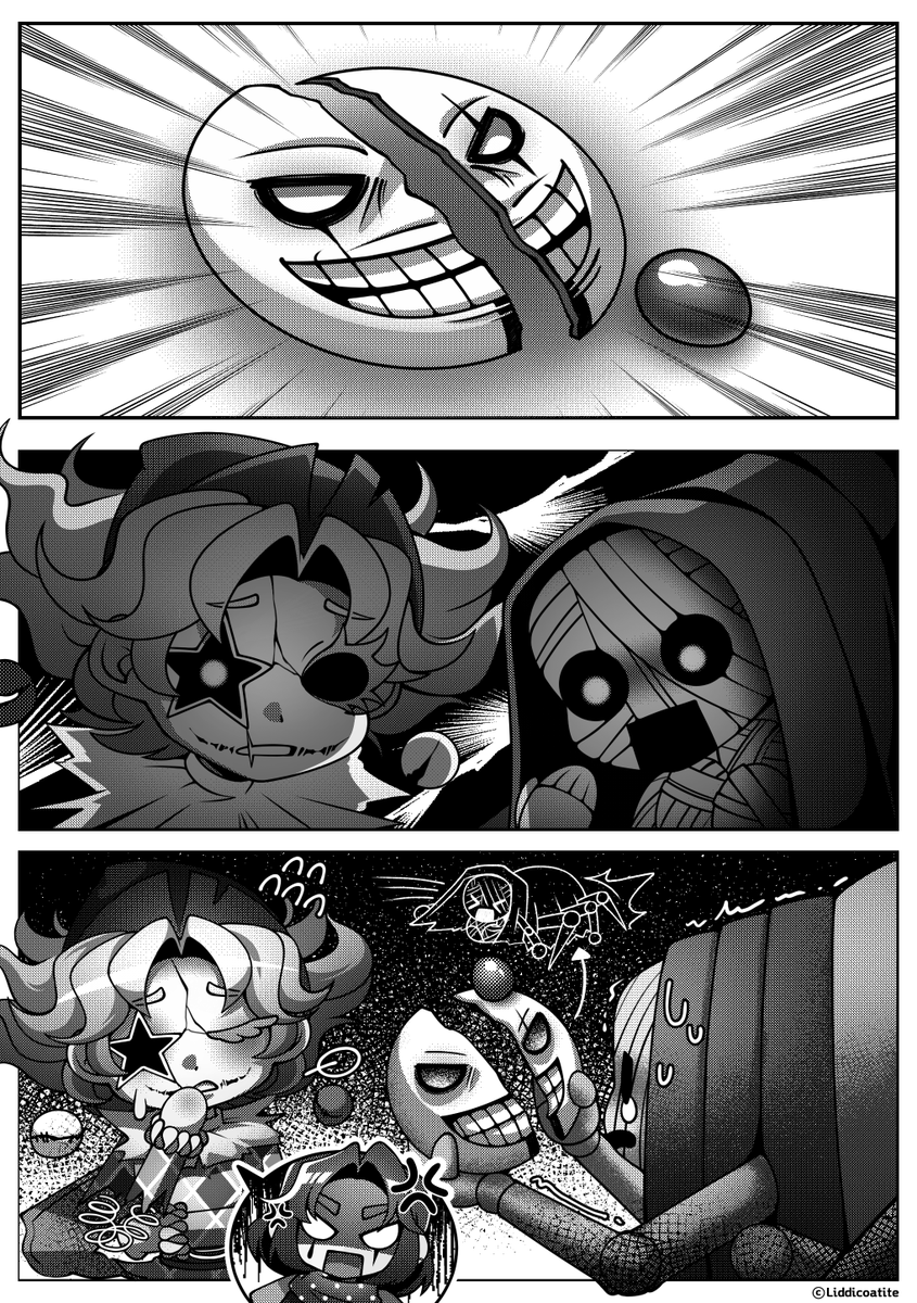 2DEDIDV's tweet photo. #第五人格 #IdentityV #SmileyFace #SoulWeaver #hullabaloo 
조커 가면 고쳐주는 훌라발루랑 거미 https://t.co/5kIq6jDkhc