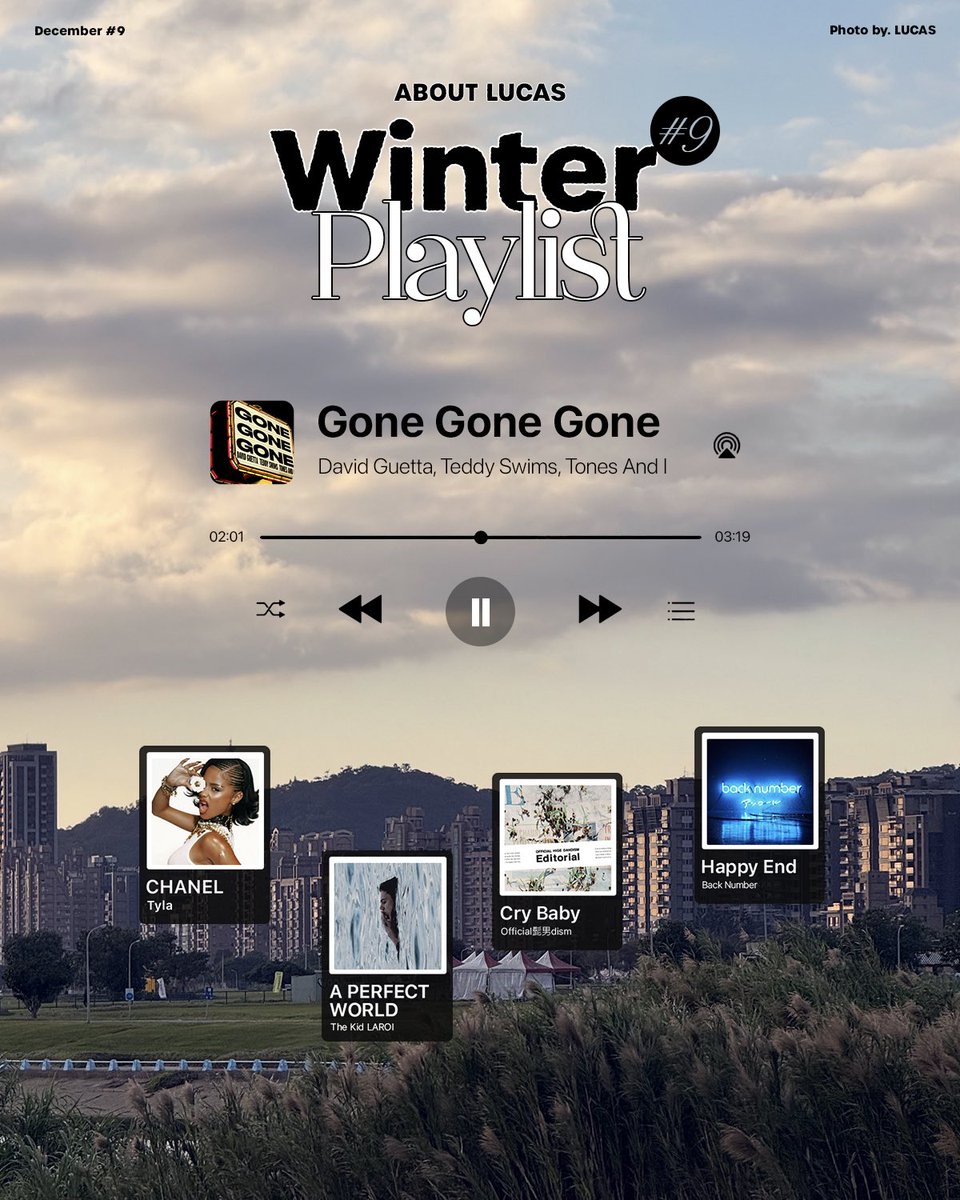 [251204] Actualización de #LUCAS en Weverse 🌟

“Disfruta de un invierno cálido con la playlist de invierno recomendada por LUCAS 🤍”

<a href="/lucas_official/">LUCAS</a> 
#루카스 #黄旭熙 #ルーカス #ลูคัส