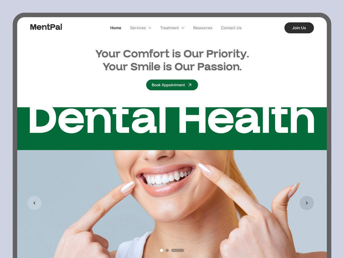 Hi Creatives, 
Exploring layouts for the healthcare industry. This concept for 'MentPal' balances large display text with high-quality imagery to build immediate trust. 

Love to hear your feedback

Dribbble link: dribbble.com/shots/26840312…