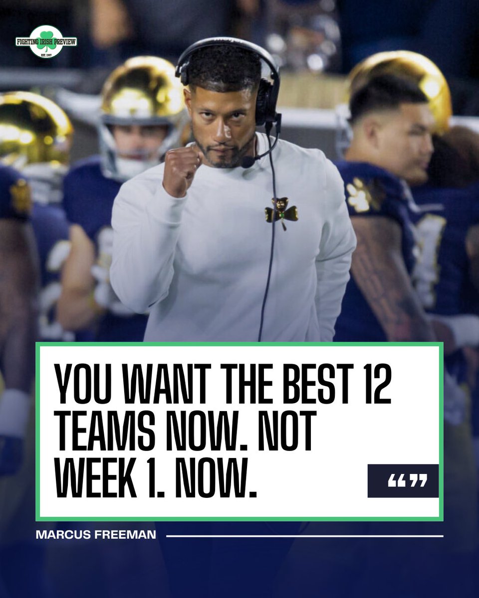 Truth. #GoIrish #CFP ☘️