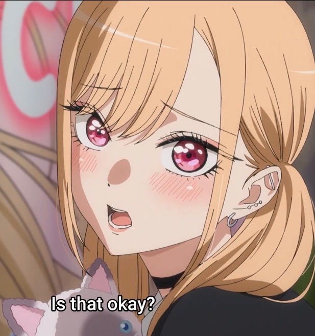 THE LOOK MARIN GAVE WAKANA WHEN SHE WANTED TO TAKE PICS WITH HIM >>>>>