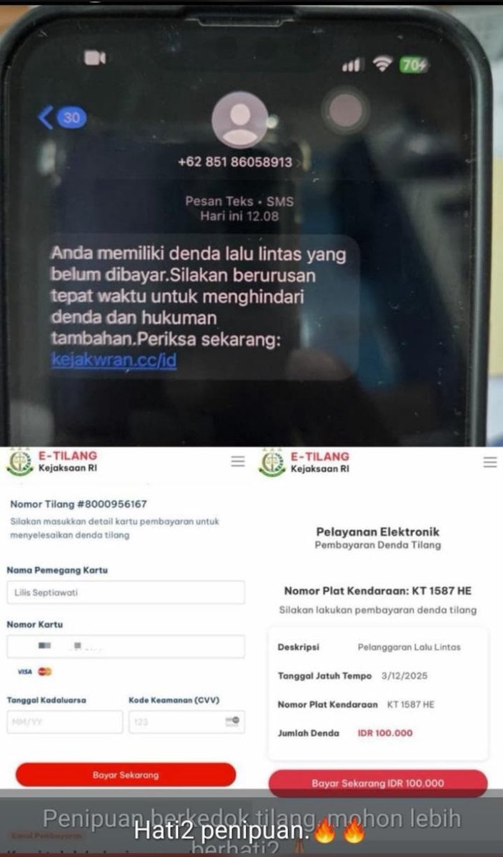 bahayanya eh penipuan sekarang