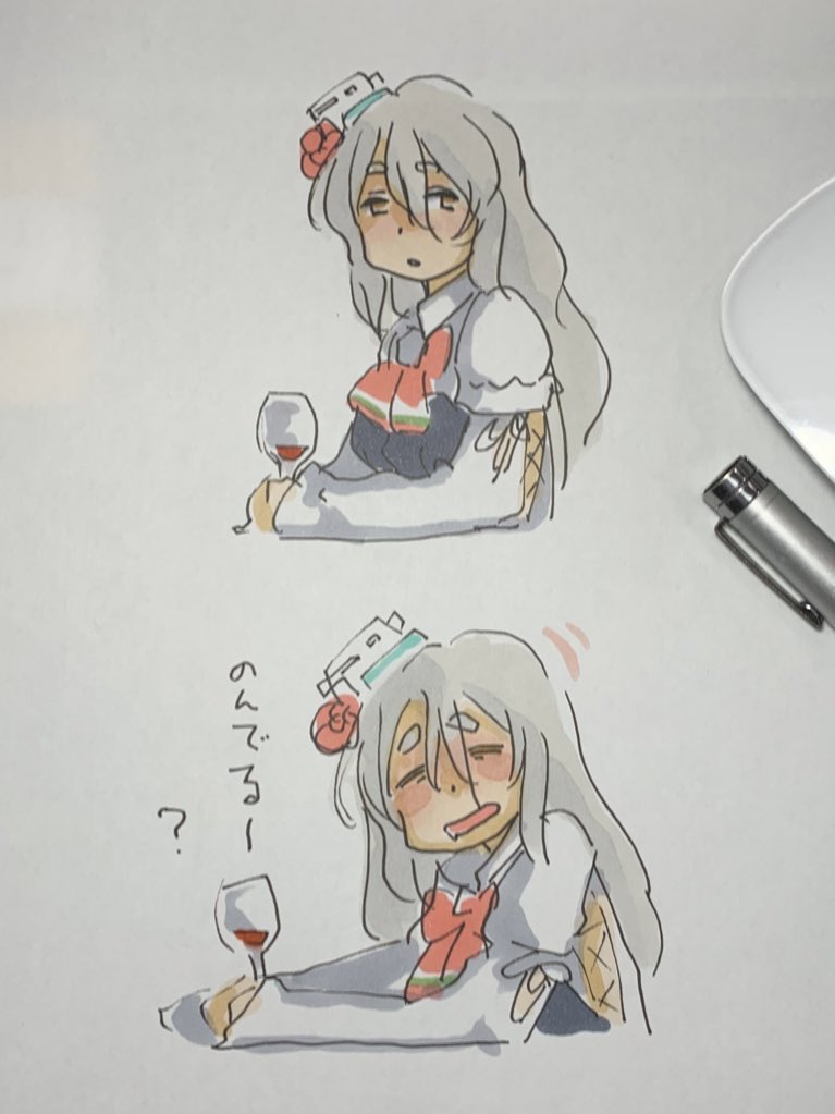 ポーラ(艦これ) 「」|ひじからのイラスト