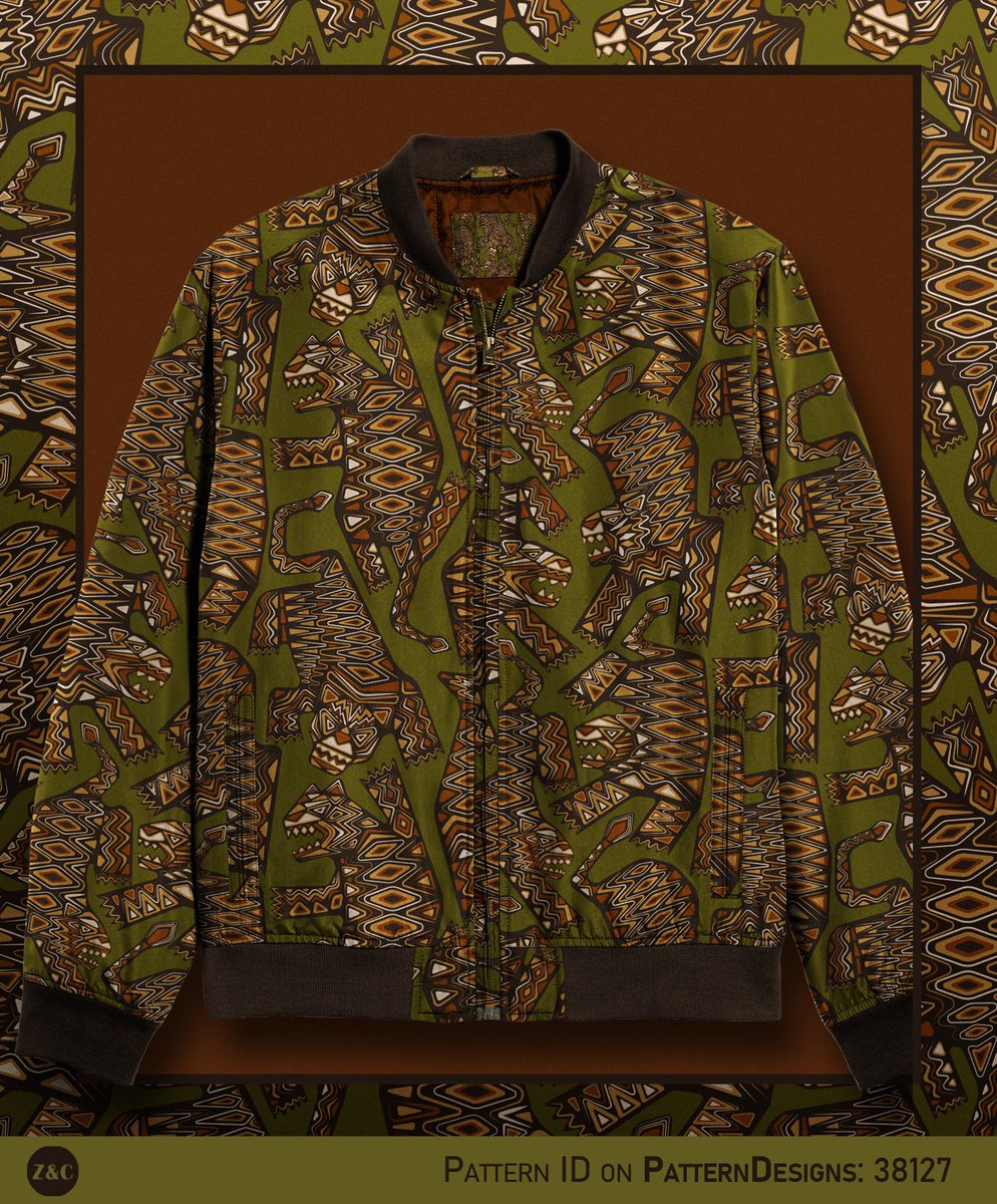 ming_li83530's tweet image. Tribal Art Deco pattern rebooted. My “Deco Tiger Tribe” design is now live in a vintage olive &amp;amp; brown colorway. Perfect for streetwear, bomber jackets, or any project needing impact.👉patterndesigns.com/zh/design/38127
#ArtDeco #PatternDesign #Tribal #VectorArt #DesignResource #Vintage