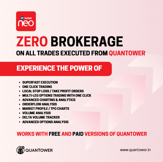 QuantowerIndia's tweet photo. 🚀We are live with new version of Kotak Neo API @kotakneo with version update 1.0.98 (beta). Enjoy ZERO Brokerage on all trades executed from Quantower through Kotak Neo. Free version of users can also connect to Kotak Neo and avail ZERO Brokerage.