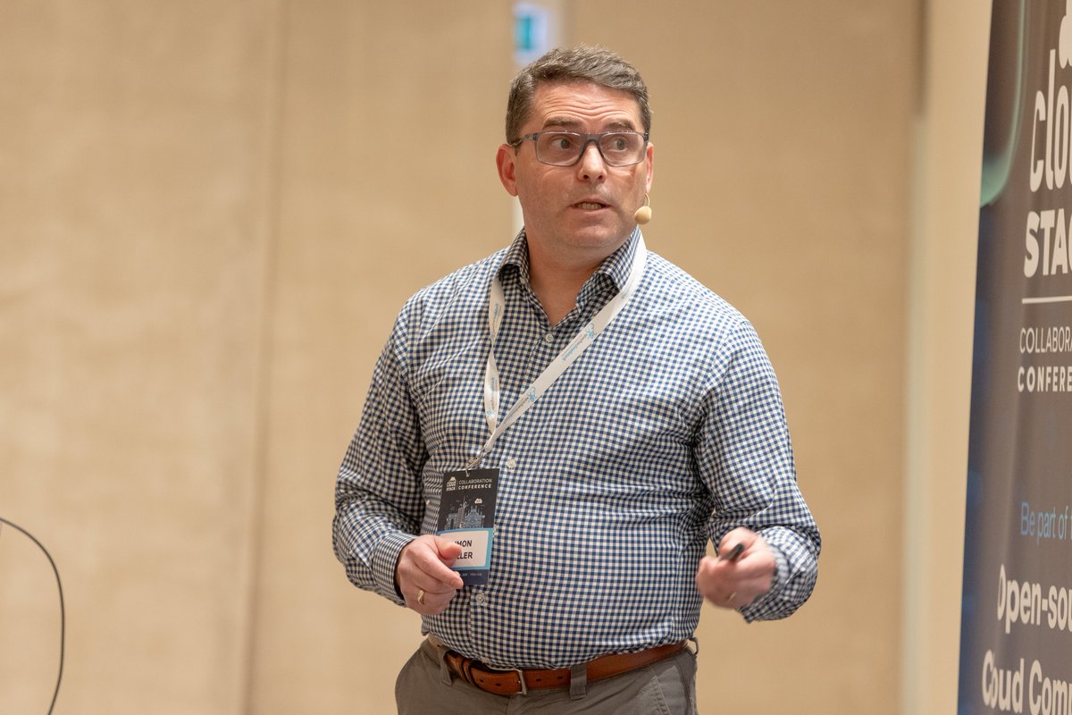 CloudStack's tweet image. #CloudStackCollabRecap! Simon Weller explains how cloud providers can move from a simple provider to a strategic partner by using CloudStack’s flexibility to differentiate beyond price and innovate in service delivery and customer support.  

Subscribe! 
👉cloudstack.short.gy/uJ1Z8H