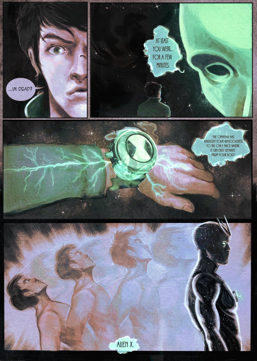 Page 4 and 5 are out! 👽🛸

I hope you like it and thank you so much for all the support. These days have been incredible.💚

#ReviveBen10 #Ben10