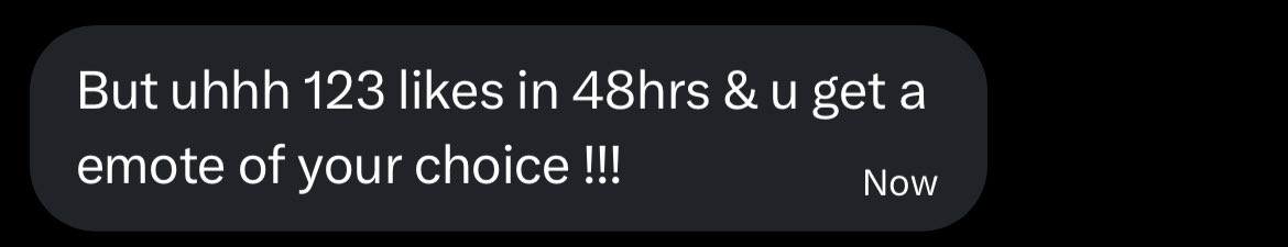 Aced just gave me a like goal for an emote!! Please help me get to 123 likes in 2 days! ❤️
Retweeting is also appreciated :D