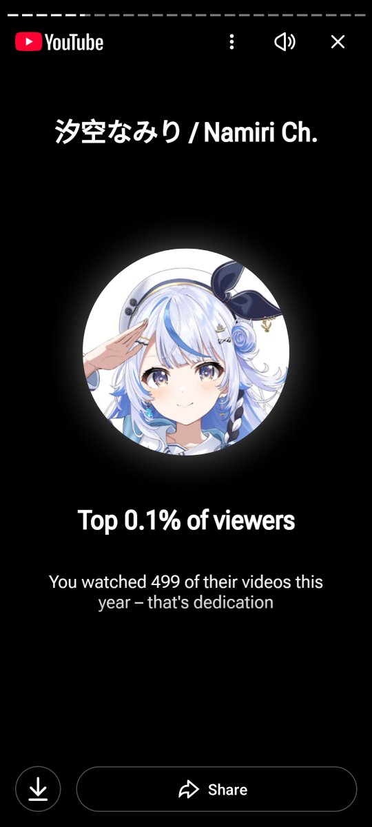 HiloMoment's tweet photo. #汐空なみり

499 videos... 499 videos...

I may or may not have rewatched Namiri-san's old archives too many times for nostalgia, oops. https://t.co/3dIsq1LFae