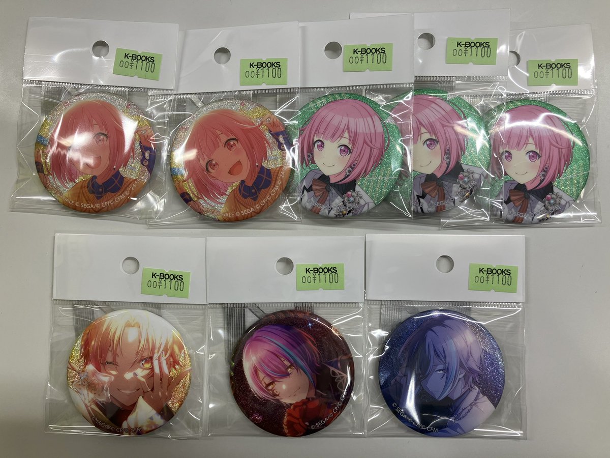 入荷情報】 プロジェクトセカイ グリッター缶バッジ 鳳えむ 天馬司