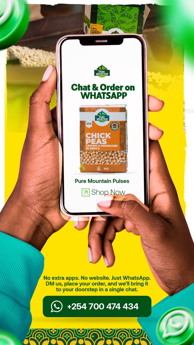 So you can now buy our Pure Mountain peas, chickpeas and lupins that we grow on local farms via WhatsApp 🫛🥣🫘🌱