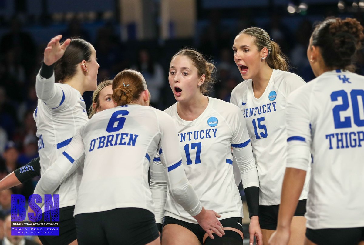 danpend3500's tweet image. Kentucky takes care of Wofford in the 1st round of the NCAA Tournament held at HMC (Historic Memorial Coliseum) in Lexington in three sets 25-11, 25-19, 25-12. Kentucky will play UCLA Friday night at 7:00pm who won against Georgia Tech in the earlier game.