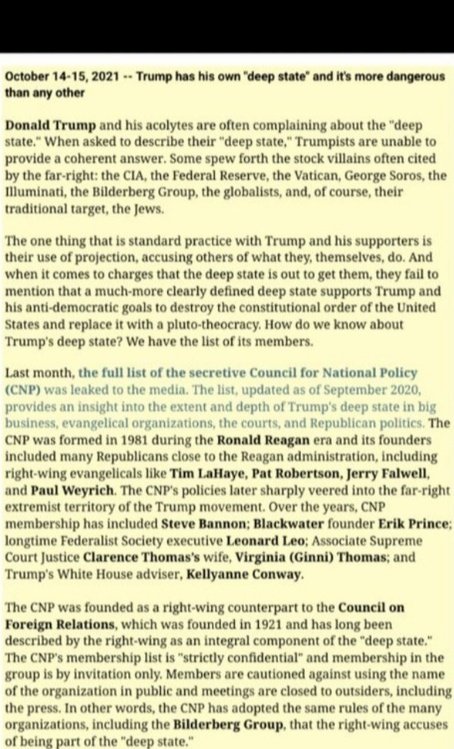 The targeting verbiage and plans against Jews Blacks and Tanner skinned people is heavy. I no longer expect everyone to Guard these groups. They can count on 75M Democrats for sure. No questions asked... ASSUME IT
MEET THE REAL DEEP STATE.... D SHAREABLE 💯🫤 Massive PDF COMING