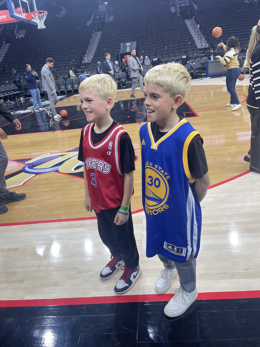 Got my boys some shots up after the 76ers game tonight <a href="/TyreseMaxey/">Tyrese Maxey</a> is an absolute superstar!