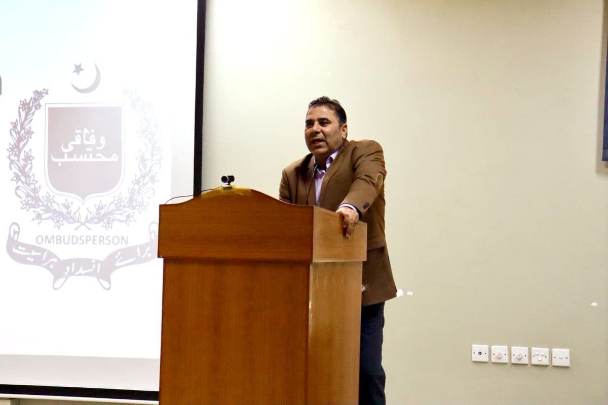 fospah's tweet photo. Creating safe campuses means collective accountability. 
At Air University Multan, FOSPAH’s Sub-Regional Office led an awareness seminar with staff, students. Pledges were taken, Q&amp;A held, and booklets shared to strengthen dialogue against harassment.
#FOSPAH #HumBadleingeSoch https://t.co/EFXITNexFe