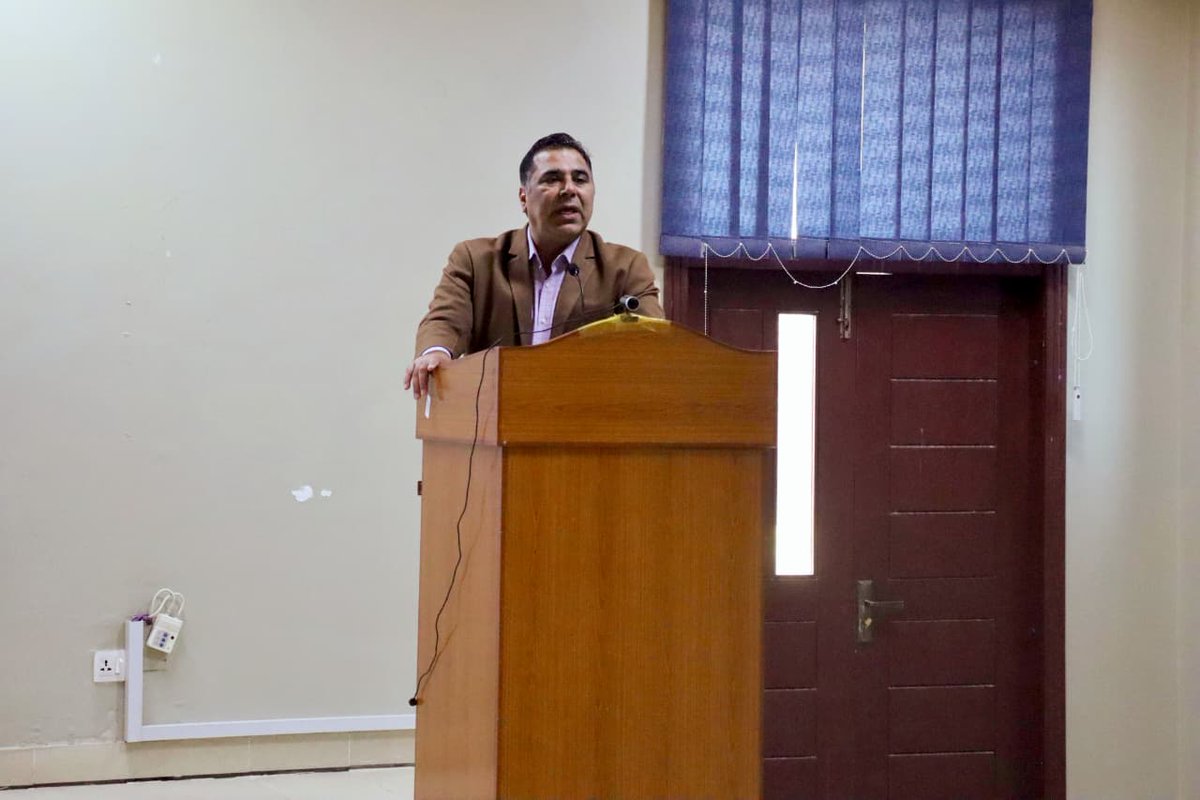 fospah's tweet photo. Creating safe campuses means collective accountability. 
At Air University Multan, FOSPAH’s Sub-Regional Office led an awareness seminar with staff, students. Pledges were taken, Q&amp;A held, and booklets shared to strengthen dialogue against harassment.
#FOSPAH #HumBadleingeSoch https://t.co/EFXITNexFe