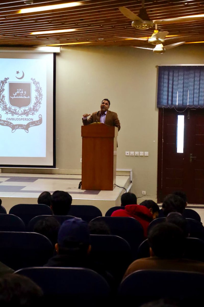 fospah's tweet photo. Creating safe campuses means collective accountability. 
At Air University Multan, FOSPAH’s Sub-Regional Office led an awareness seminar with staff, students. Pledges were taken, Q&amp;A held, and booklets shared to strengthen dialogue against harassment.
#FOSPAH #HumBadleingeSoch https://t.co/EFXITNexFe