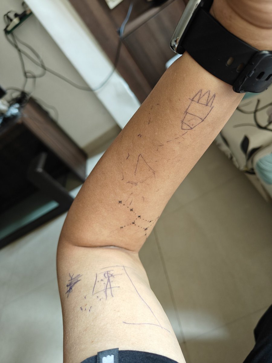 Velvetyvirgo's tweet photo. Check out the latest tattoos I got from #BabyR https://t.co/0RCkQGtZek