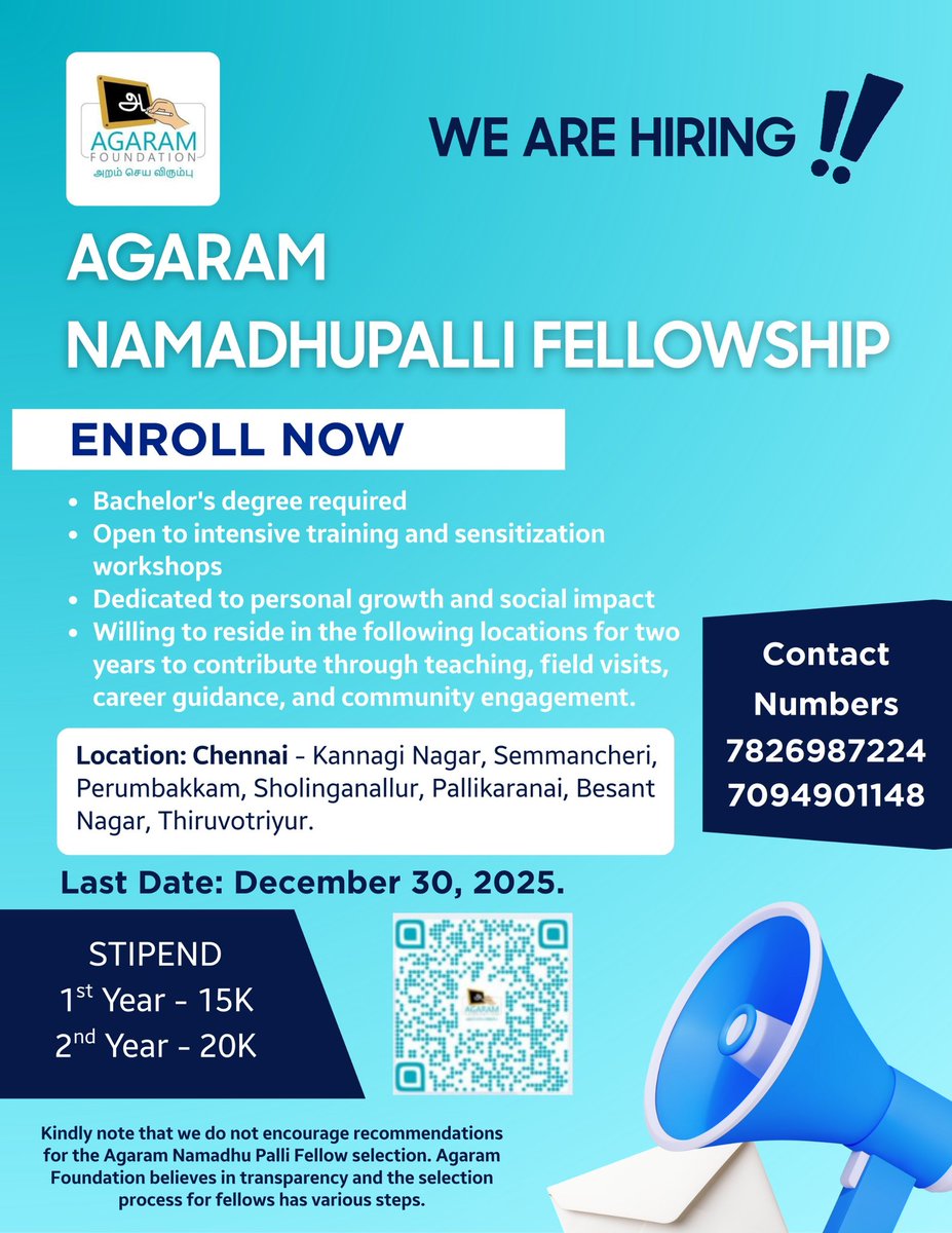 Agaram Foundation tweet media