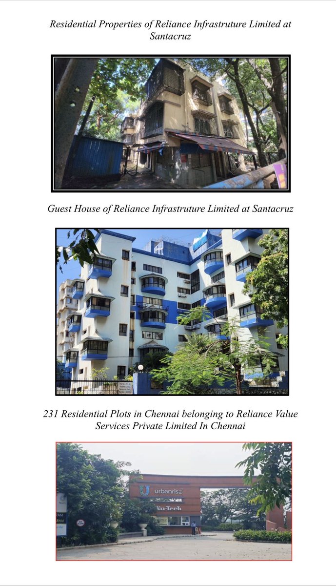 capt_ivane's tweet photo. Reliance Anil Ambani Group: Cumulative Group Attachment Reached ₹10,117 Crore.

ED provisionally attaches over 18 properties, Fixed Deposits, Bank Balance and Shareholding in Unqouted Investments of Reliance Anil Ambani Group worth ₹1,120 Crore in Reliance Home Finance Limited/Reliance Commercial Finance Limited/Yes Bank Fraud Case. 
7 properties of Reliance Infrastructure Limited, 2 properties of Reliance Power Limited, 9 properties of Reliance Value Service Private Limited, Fixed Deposits in the name of Reliance Value Service Private Limited, Reliance Venture Asset Management Private Limited, M/s Phi Management Solutions Private Limited , M/s Adhar Property Consultancy Pvt Ltd:, M/s Gamesa Investment Management Private Limited and Further Investments made in Unquoted Investment by Reliance Venture Asset Management Private Limited and M/s Phi Management Solutions Private Limitedattached.