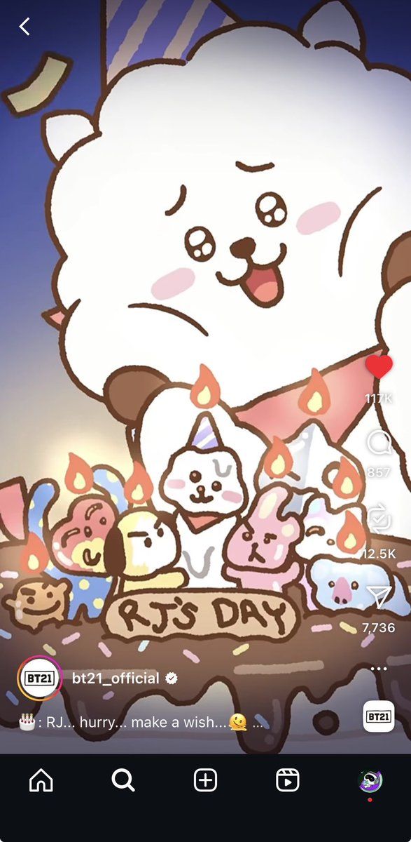 joanneOOT7's tweet image. Happy birthday to my BT21 bias, RJ! #JINDAY #RJ #Jin