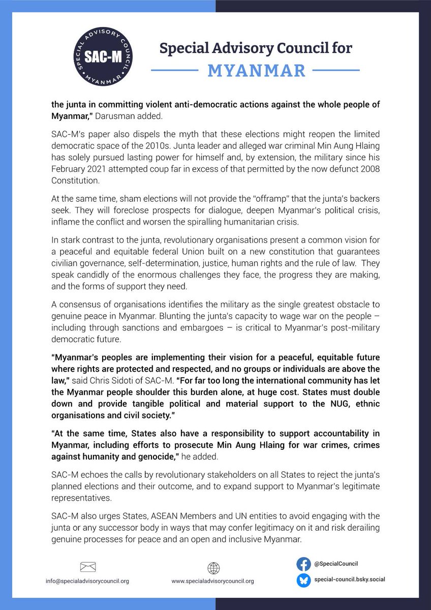 Special Advisory Council for Myanmar tweet media