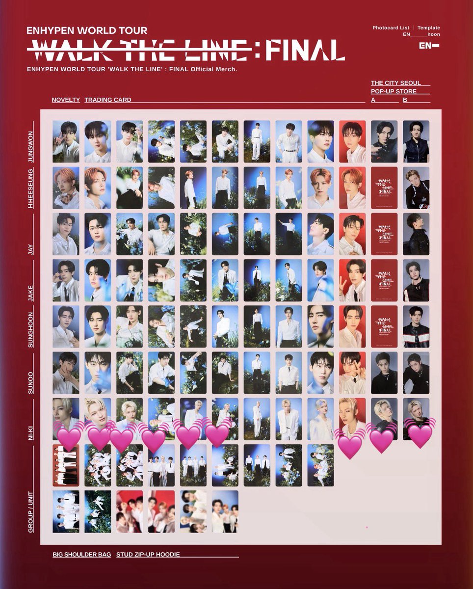 VVIP ヒナタ　手渡しトレカ+おまけ ENHYPEN WALK THE LINE FINALトレカ 交換して下さる方探してます