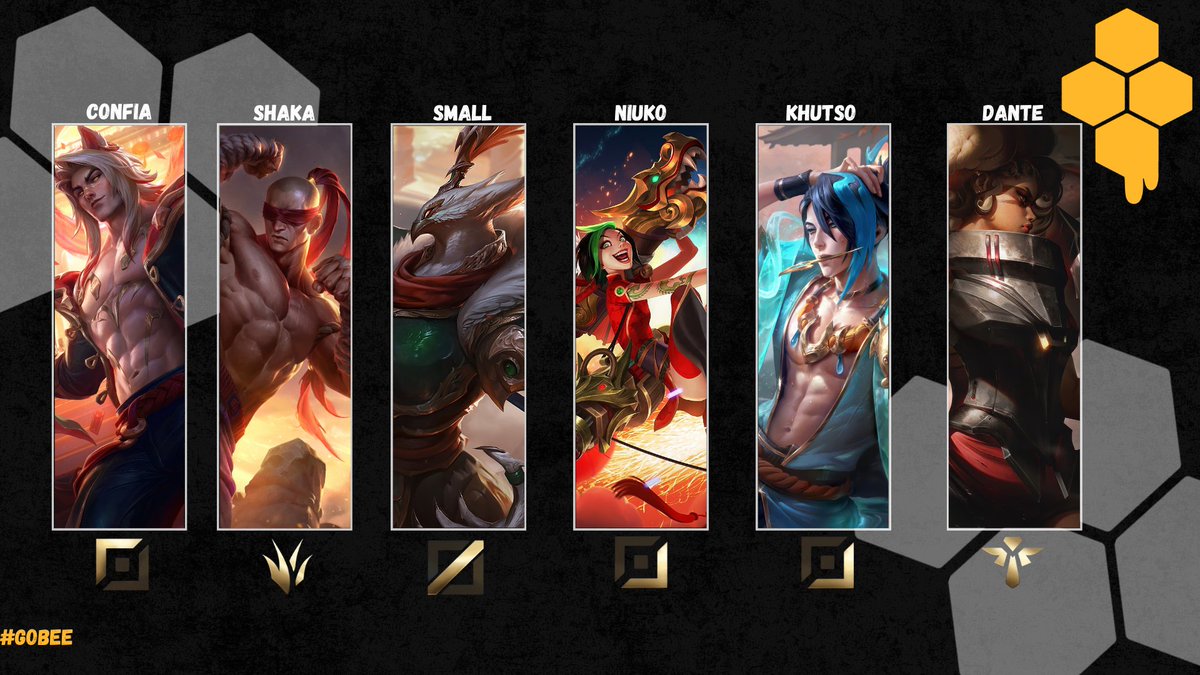 A line da Bee está oficialmente pronta. Estreando, dia 06/12, no campeonato do Maxi Shopping Jundiaí. A equipe chega focada, disciplinada e preparada para representar a colmeia com força.
🔝<a href="/Confialol/">ConfiaLol1</a> 
🌳<a href="/_Shakalol1/">Shakalol</a> 
🧙‍♂️<a href="/SmaIILOL/">Small</a> 
🏹<a href="/Niukoedu/">Nicolas Eduardo</a> 
🏹<a href="/higorfye/">higor</a> 
🚑<a href="/Dantelolsup/">Dante</a> 
#GOBEE