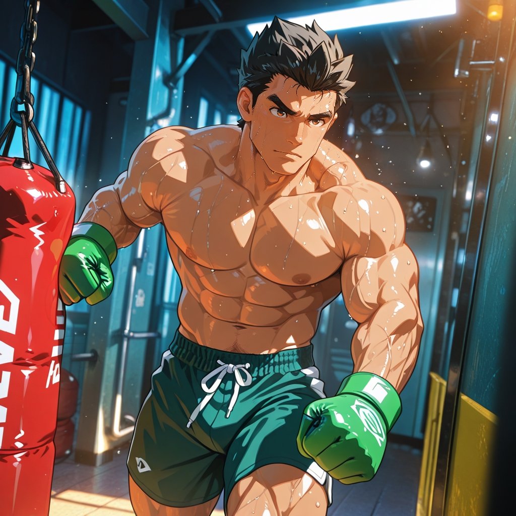 Homochi_8027's tweet photo. 【02】 #LittleMac | Punch-Out!!
#AIart #AIイラスト #AIイケメン部 #ゲイ #ホモ #gay #bara #Yaoi #Homochi https://t.co/ij2JXYlRj5