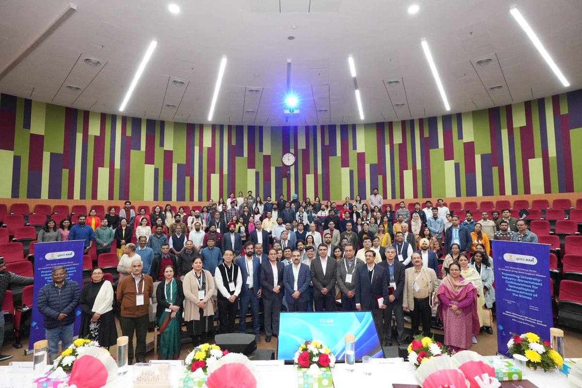 NABI_India's tweet image. NITI–State Workshop Series
Day 1 of the 2-day programme at BRIC-NABI kicked off with insightful technical sessions under the State Support Mission, strengthening University–Industry–Government collaboration for transformative technological advancement.
#BRICNABI #DBT #NITIAayog