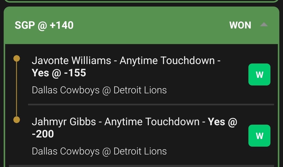 The_PayWindow's tweet image. Gibbs 2 TDs +260
Williams + Gibbs ATD +140
Goff o1.5 Rush ATT -105

Cash them all! Tickets heading to #ThePayWindow