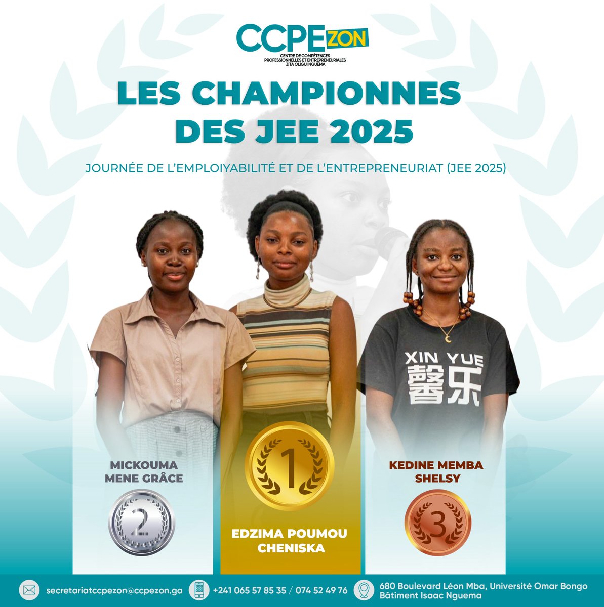 𝐍𝐎𝐒 𝐄́𝐓𝐎𝐈𝐋𝐄𝐒 𝐃𝐄 𝐋'𝐀𝐑𝐓 𝐎𝐑𝐀𝐓𝐎𝐈𝐑𝐄 !
Trois jeunes femmes viennent de briller aux JEE 2025 lors du défi sur les secteurs prioritaires. Leur maîtrise, leur aisance et leurs idées fortes ont fait la différence.