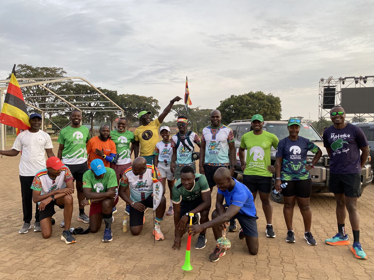 Set for the 5km shake-out run — doing it the Yooleng way. 
#TheGuluCityMarathon.