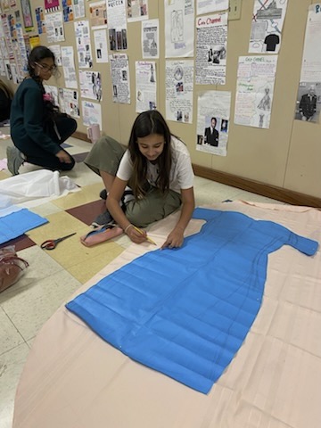 In Introduction to Culinary Arts, Students are fine-tuning their baking skills just in time for Christmas!
Then in Principles of Human Services (PHS) students are busy Designing and Sketching, Cutting &amp; Putting together their formal attire for their Project Runway Show.