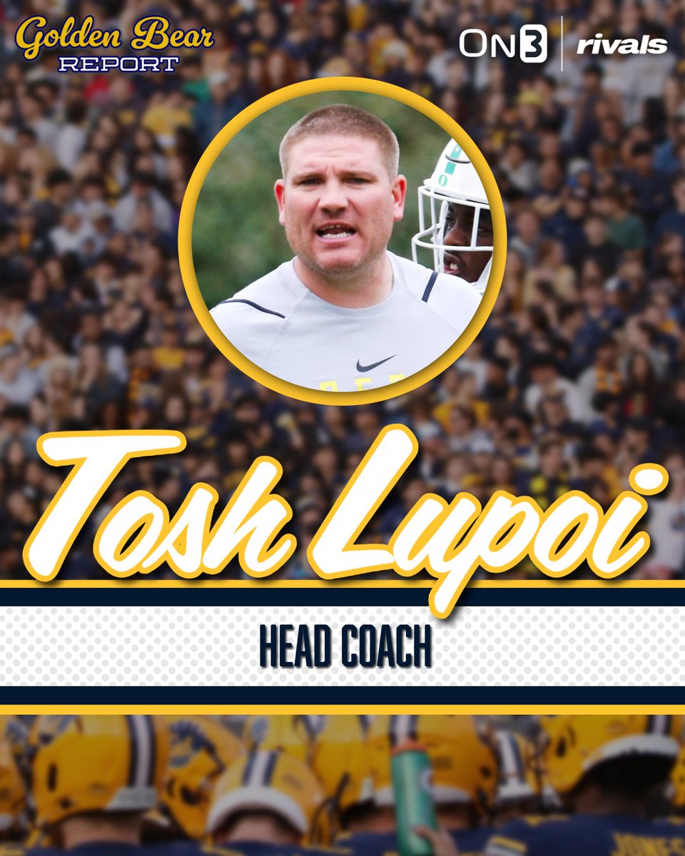 CalBearsOn3's tweet photo. Cal has its man! Tosh Lupoi is returning home to lead the Golden Bears as the program's 35th head coach. He will be formally introduced Friday afternoon.

"Cal is a special place that shaped me, and it’s an incredible honor to return to Berkeley."

https://t.co/frGuiCzzcF https://t.co/sNzhaPgVsw