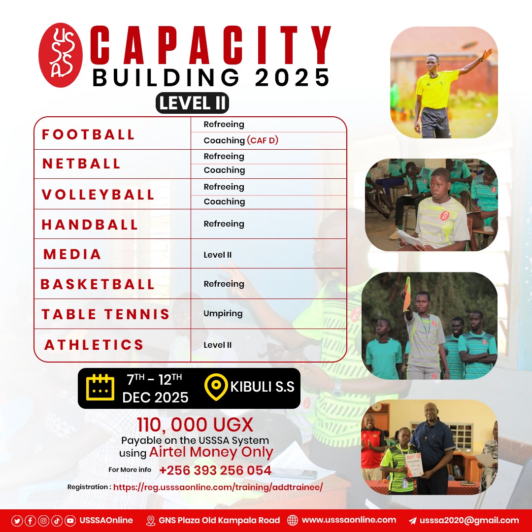 One day to go. 

Register For USSSA Level II Capacity Building Training Courses this December from 7th - 13th 2025

Registration link👇

reg.usssaonline.com/training/addtr…