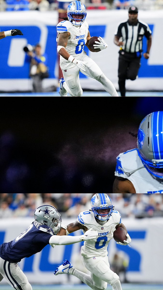 🦁 3 TDs
🦁 120 total yards
🦁 Tied for most TDs before turning 24 (47)
Welcome to the Jahmyr Gibbs show 🔥