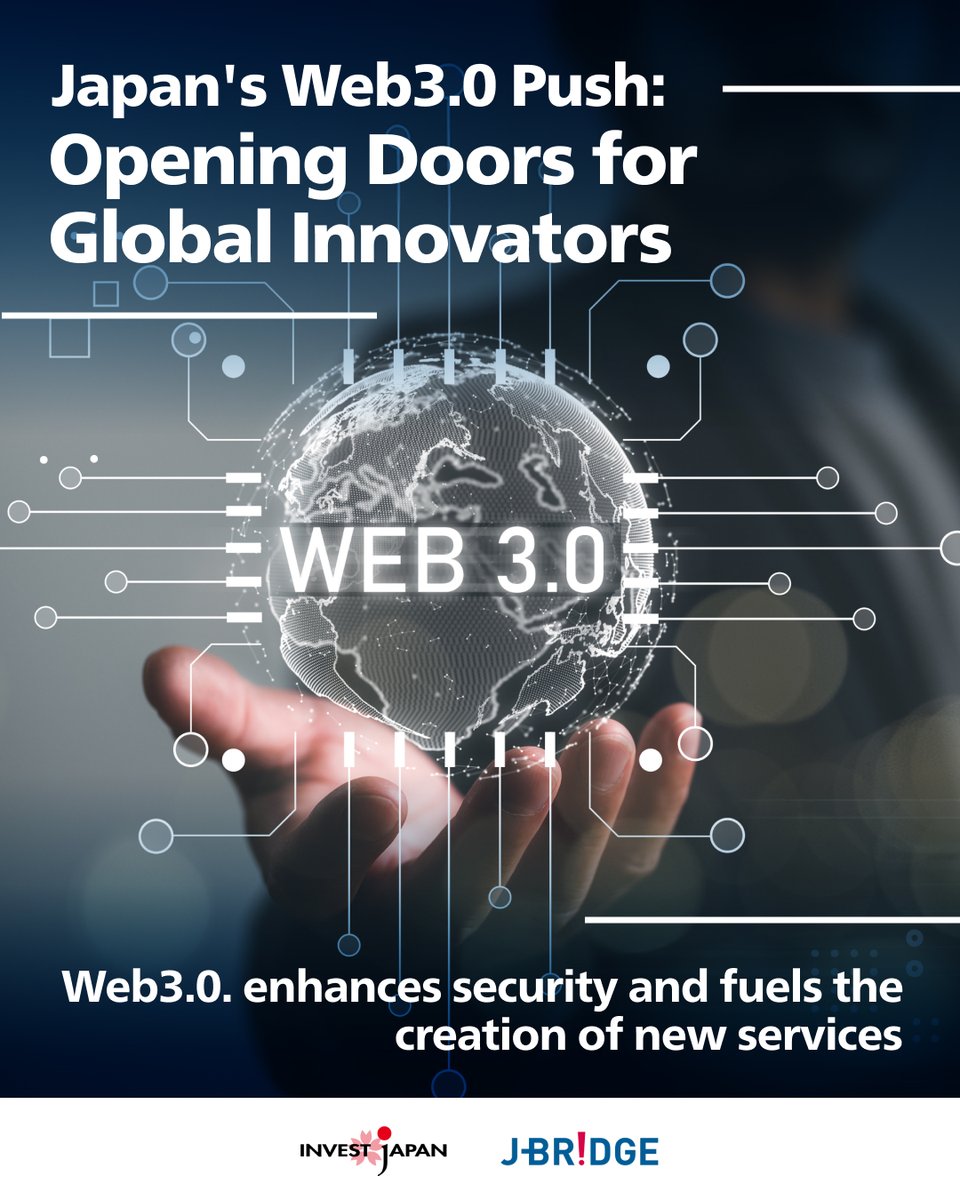 Japan is significantly raising its profile as a global Web3.0 hub! Web3.0,  powered by #blockchain, is ushering in a new era of crypto assets and NFTs.  #Japan is actively shaping the market #